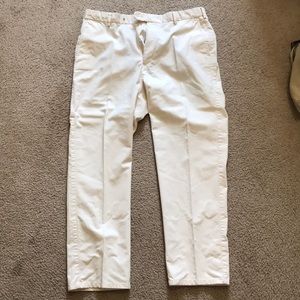 Light Khaki Peter Millar Soft Touch Twill pants.